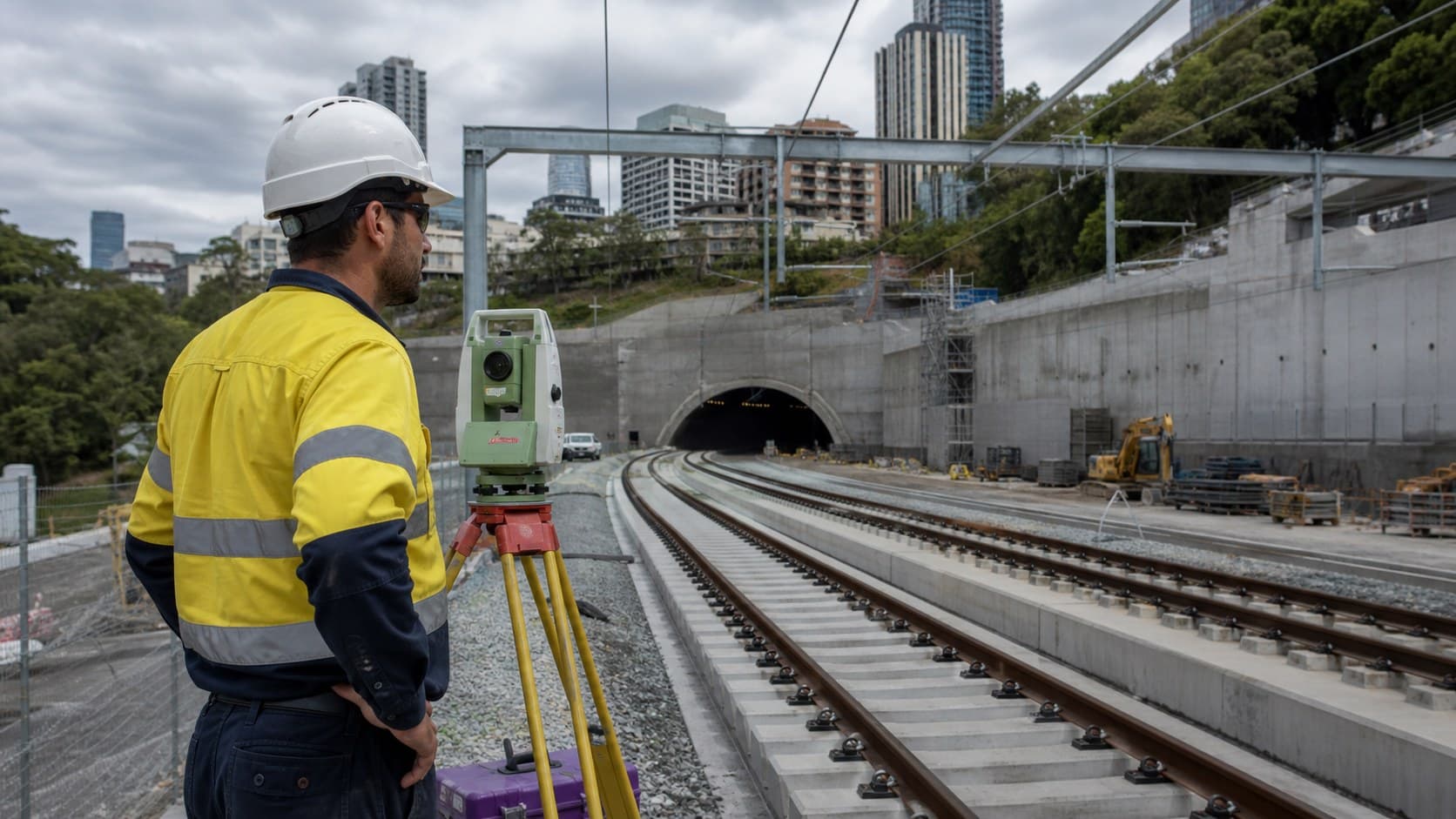 Archival workers assembling the Sydney Harbour Bridge
